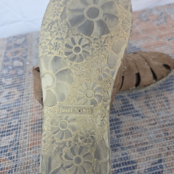 Josef Seibel Brown Leather Sandals Size 41 Or 8 US main image 7